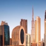 Dubai skyline featuring Business Bay and JVC