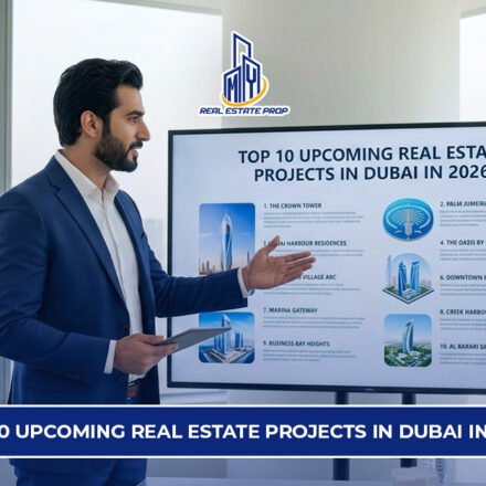 Upcoming real estate projects Dubai 2026 showing investors reviewing new property developments and future housing projects in Dubai.